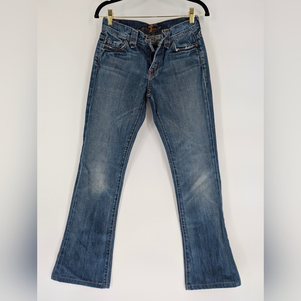 7 For All‎ Mankind Womens Bootcut Jeans Medium Wash Blue U169162U-162U Size 26